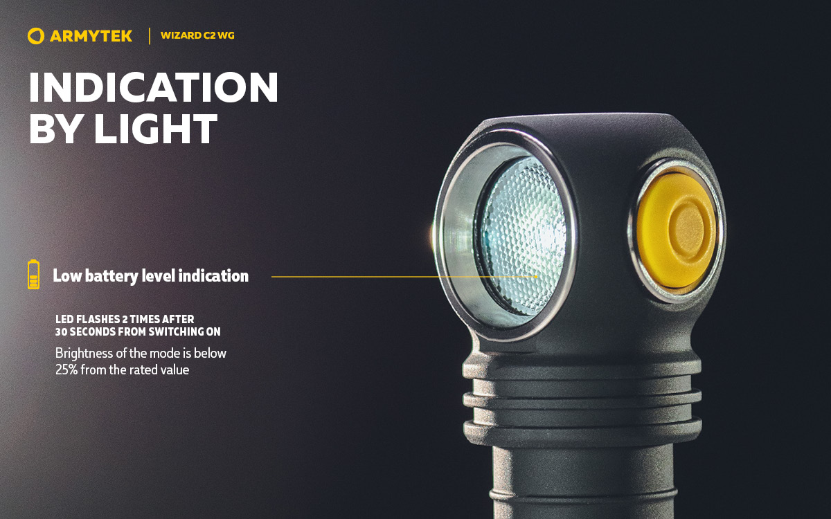 Armytek Wizard C2 WG Lampada Frontale Ricaricabile - Luci LED Bianche (1100 Lm) E Verdi (400 Lm), Batteria 18650, Magnetica - 2